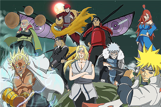 A Naruto anime univerzum top 10 Kage-je: névsor
